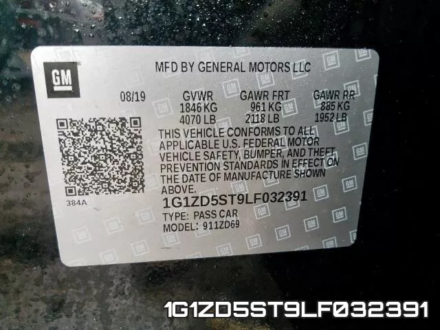 1G1ZD5ST9LF032391 фото 2