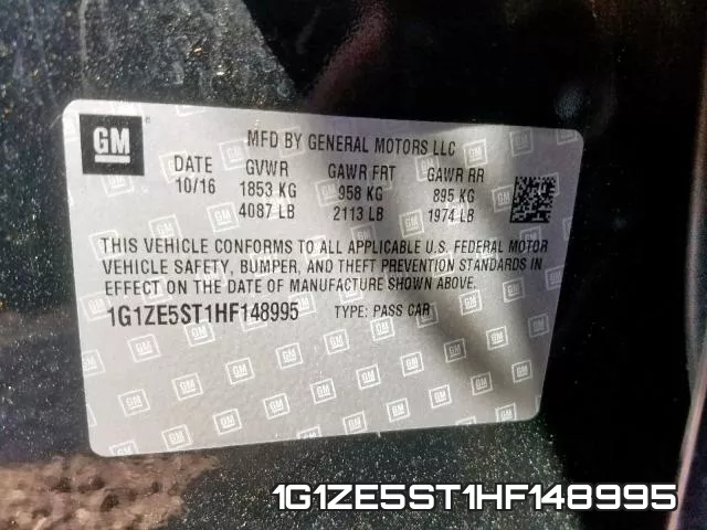 1G1ZE5ST1HF148995 фото 2