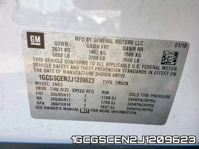 1GCGSCEN2J1209623 фото 2