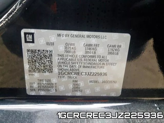 1GCRCREC3JZ225936 фото 2