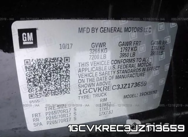 1GCVKREC3JZ173659 фото 8
