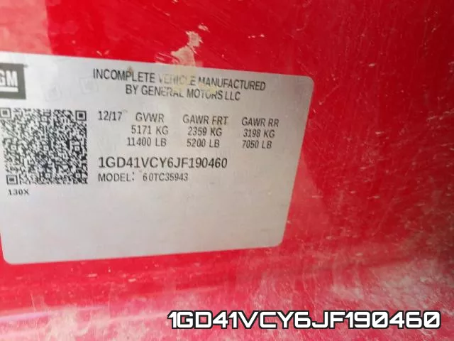 1GD41VCY6JF190460 фото 2