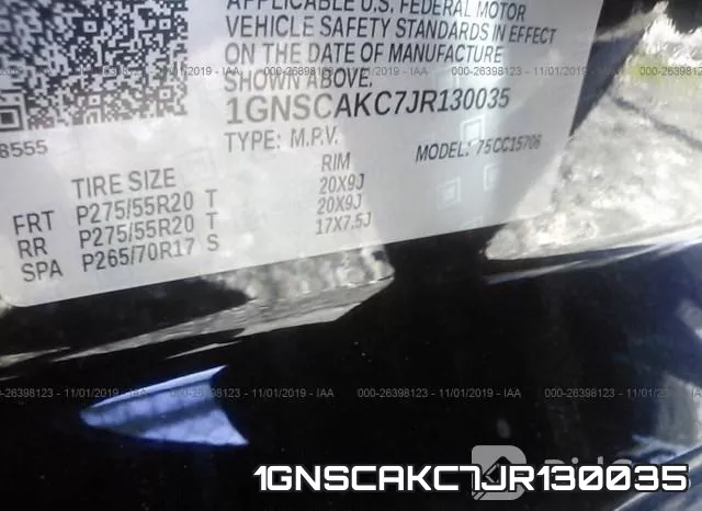 1GNSCAKC7JR130035 фото 6