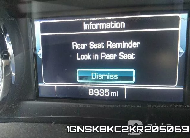 1GNSKBKC2KR205069 фото 8