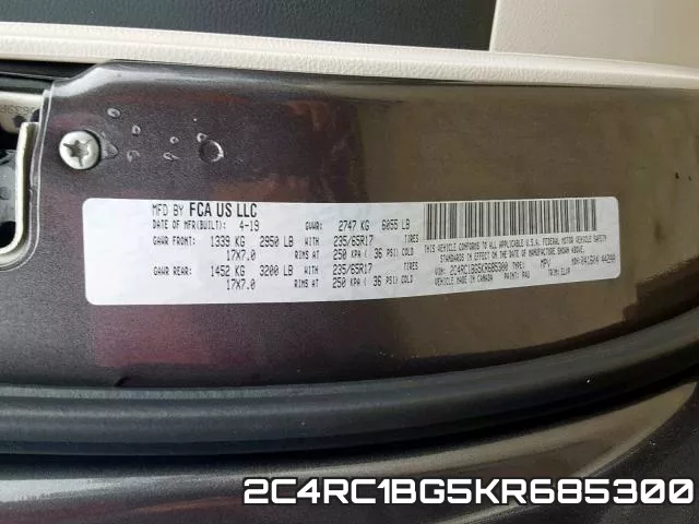 2C4RC1BG5KR685300 фото 2
