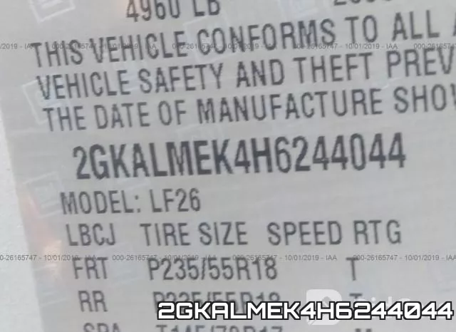 2GKALMEK4H6244044 фото 10
