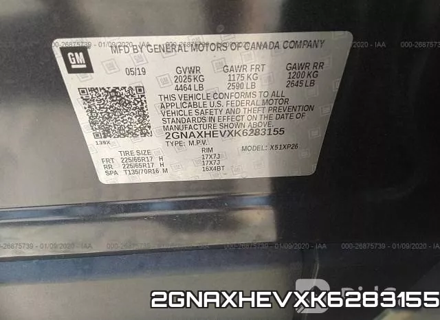 2GNAXHEVXK6283155 фото 10