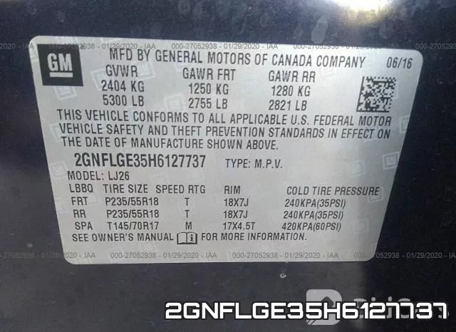 2GNFLGE35H6127737 фото 10