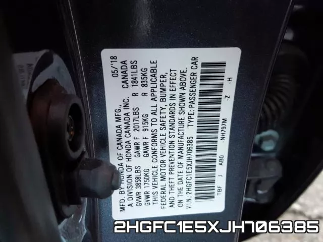 2HGFC1E5XJH706385 фото 2