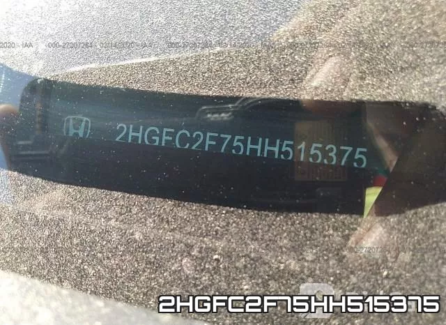 2HGFC2F75HH515375 фото 8