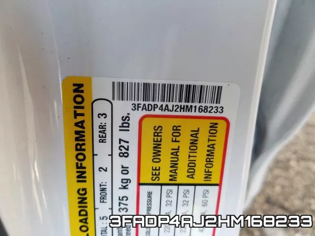3FADP4AJ2HM168233 фото 2