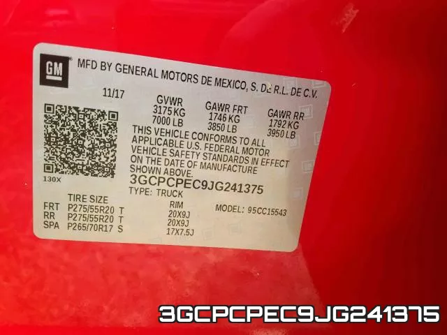 3GCPCPEC9JG241375 фото 2