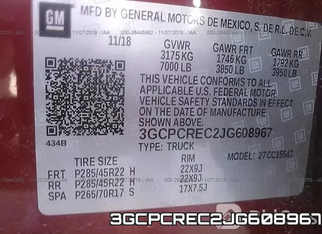 3GCPCREC2JG608967 фото 10