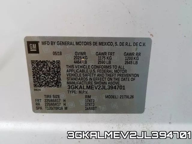 3GKALMEV2JL394701 фото 2