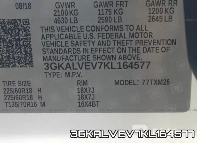 3GKALVEV7KL164577 фото 9