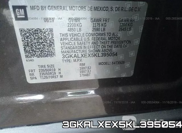 3GKALXEX5KL395054 фото 8