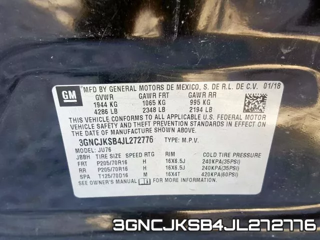 3GNCJKSB4JL272776 фото 2