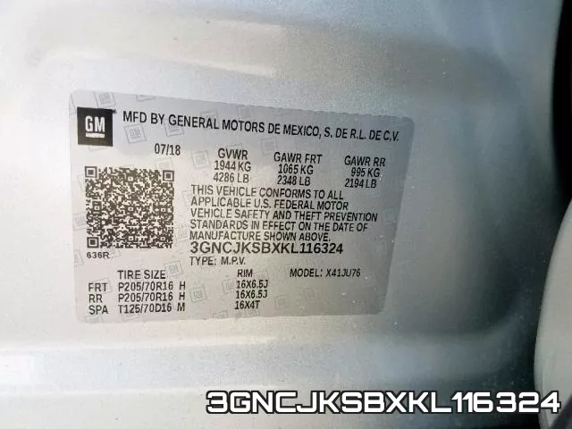 3GNCJKSBXKL116324 фото 2