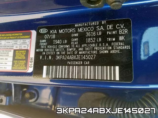 3KPA24ABXJE145027 фото 2