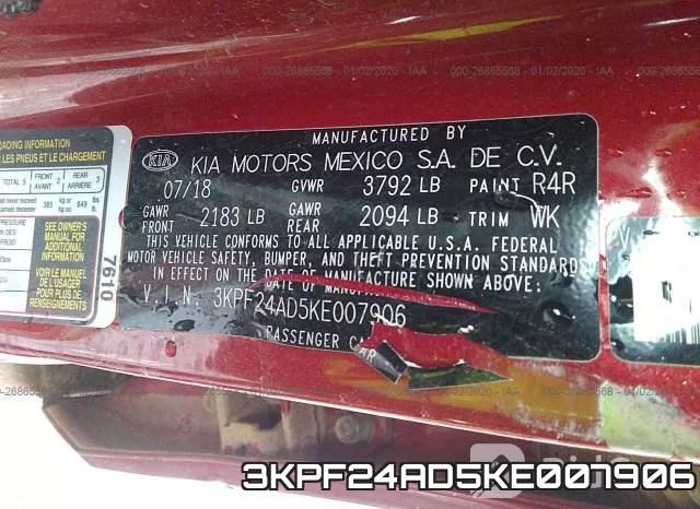 3KPF24AD5KE007906 фото 8