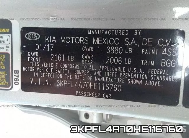 3KPFL4A70HE116760 фото 7