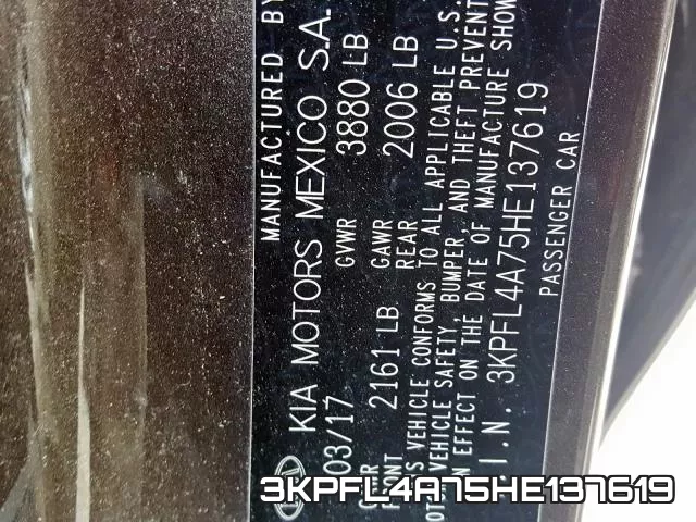 3KPFL4A75HE137619 фото 2