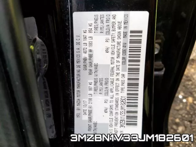 3MZBN1V33JM182601 фото 2