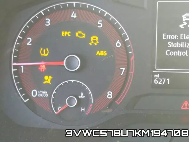 3VWC57BU7KM194708 фото 8