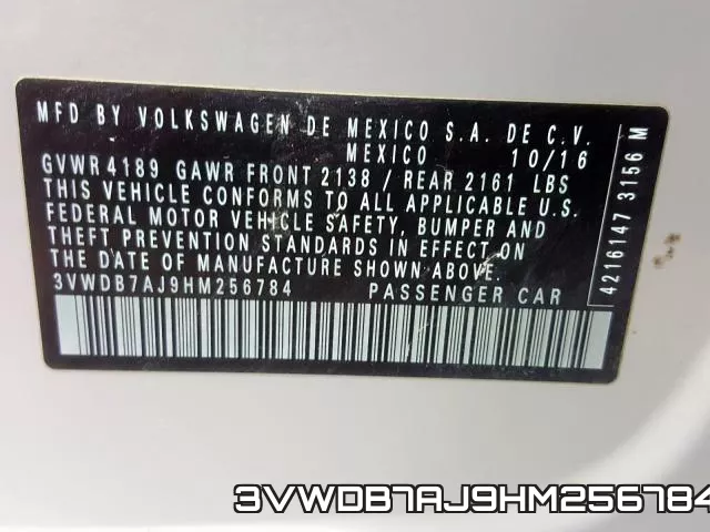 3VWDB7AJ9HM256784 фото 2