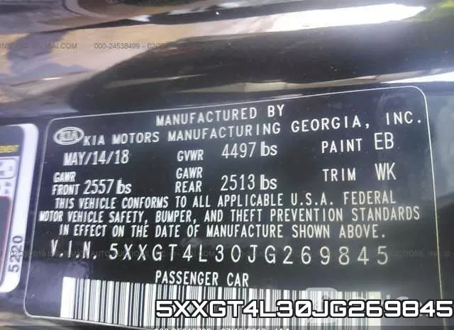5XXGT4L30JG269845 фото 9