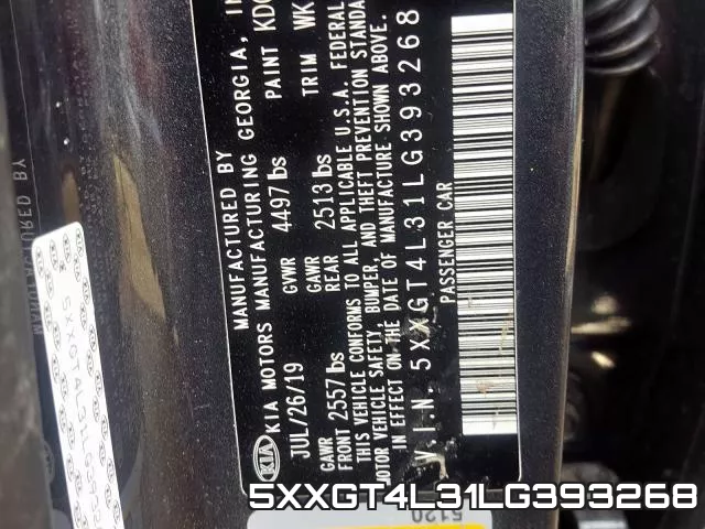 5XXGT4L31LG393268 фото 2