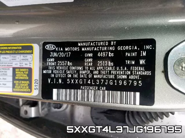 5XXGT4L37JG196795 фото 2