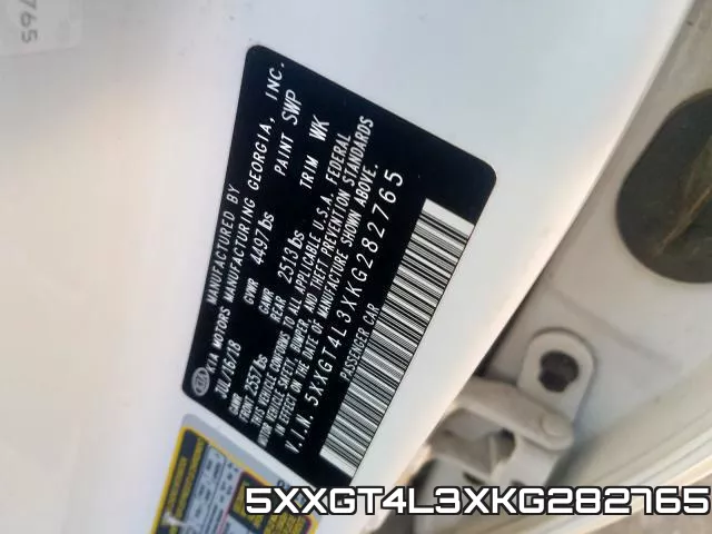 5XXGT4L3XKG282765 фото 2