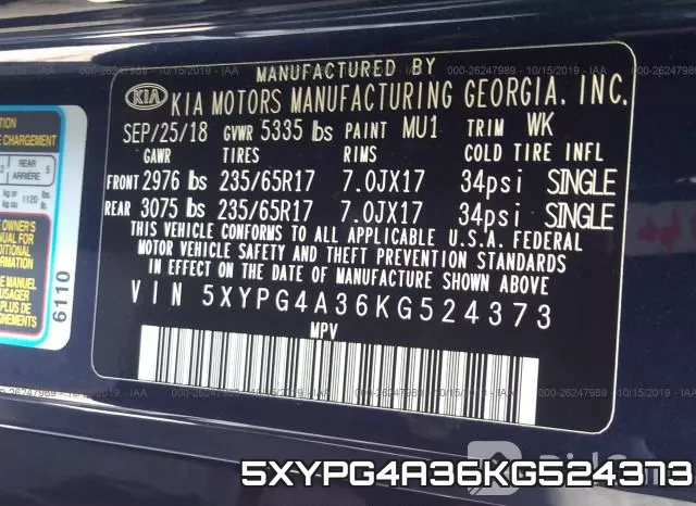 5XYPG4A36KG524373 фото 8