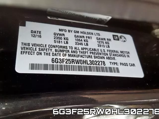 6G3F25RW0HL302278 фото 2