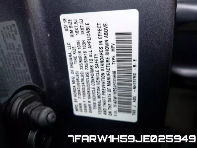 7FARW1H59JE025949 фото 2