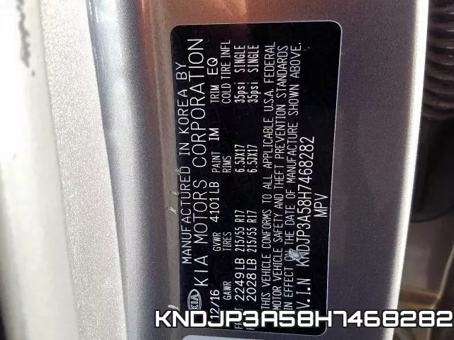 KNDJP3A58H7468282 фото 2
