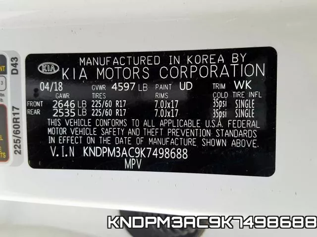 KNDPM3AC9K7498688 фото 2