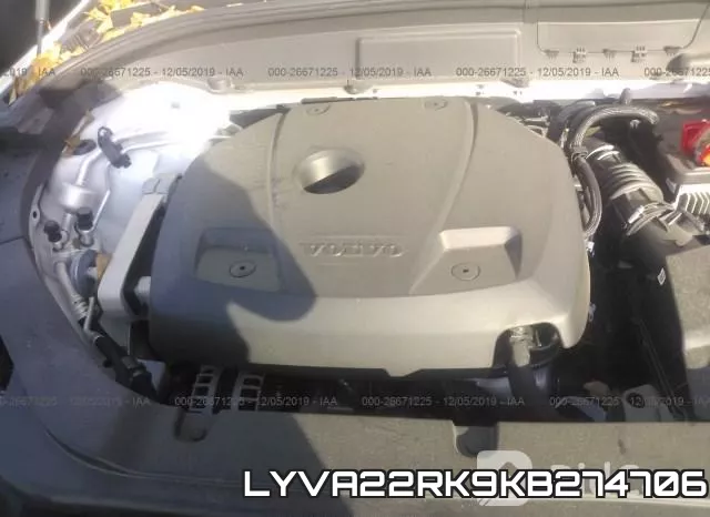 LYVA22RK9KB274706 фото 2