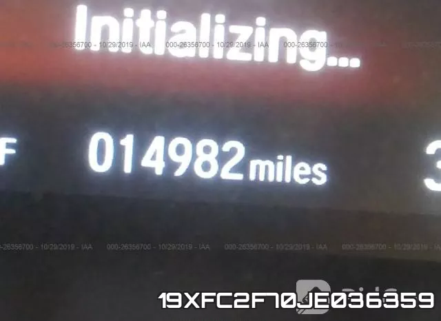 19XFC2F70JE036359 фото 7