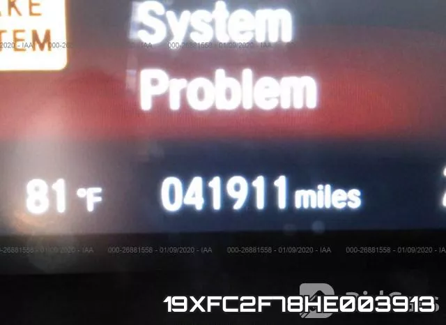 19XFC2F78HE003913 фото 5