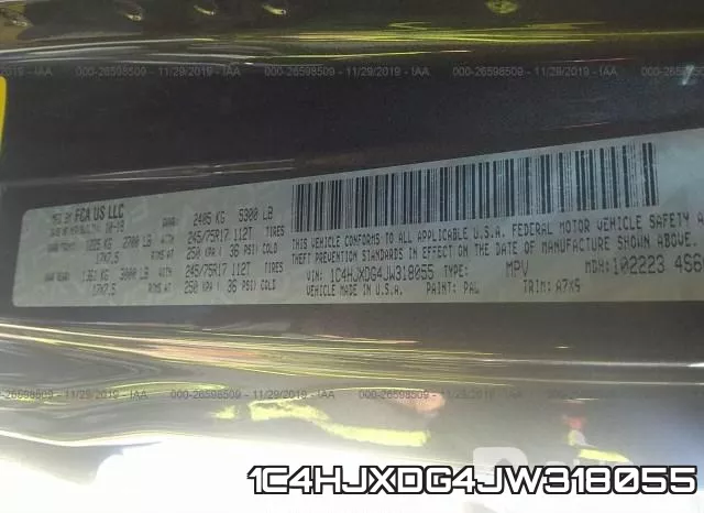 1C4HJXDG4JW318055 фото 9