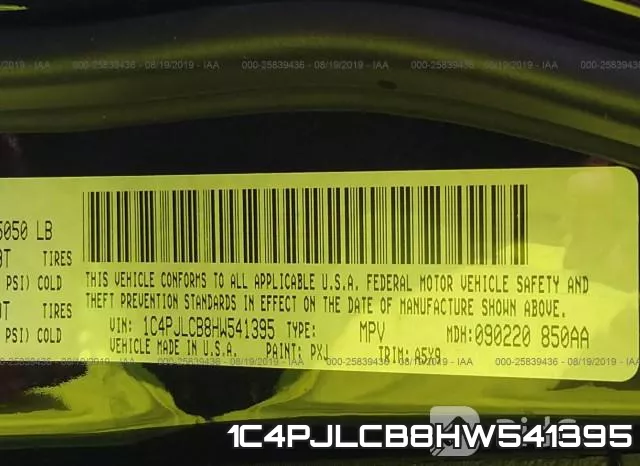 1C4PJLCB8HW541395 фото 7