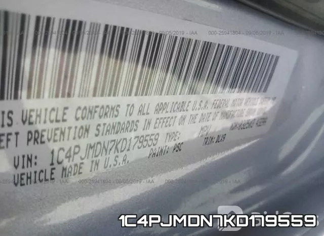 1C4PJMDN7KD179559 фото 9
