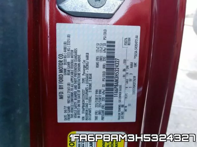 1FA6P8AM3H5324327 фото 2