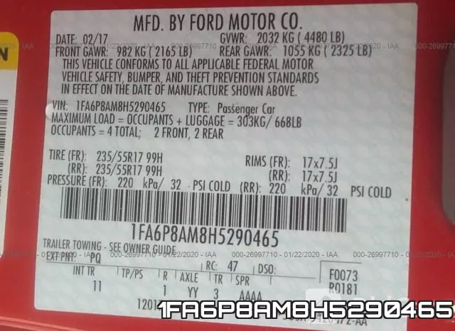 1FA6P8AM8H5290465 фото 8