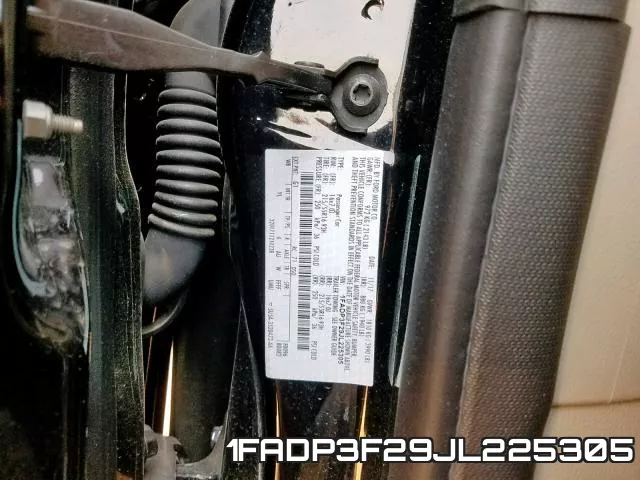 1FADP3F29JL225305 фото 2