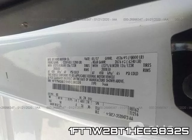 1FT7W2BT1HEC38325 фото 9