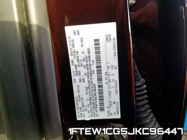 1FTEW1CG5JKC96447 фото 2