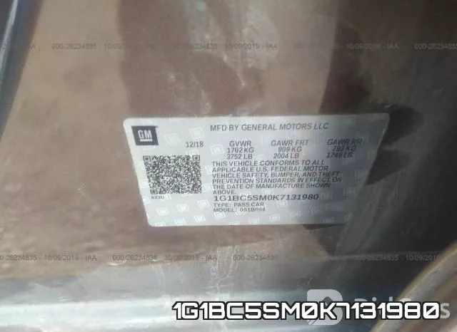 1G1BC5SM0K7131980 фото 9